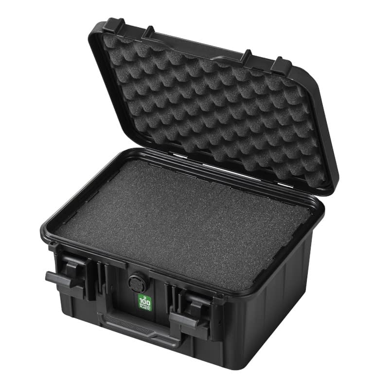 TOMcase ECO Pro, Duurzame Beschermkoffer Van 100% Gerecycled Kunststof Met Schuimrubberen Inzetstuk Waterdicht En Schokbestendig Lichte Transportkoffer Universele Koffer Made In Eu Zwart Eco30 1235848231 TOMcase ECO Pro, Duurzame Beschermkoffer Van 100% Gerecycled Kunststof Met Schuimrubberen Inzetstuk Waterdicht En Schokbestendig Lichte Transportkoffer Universele Koffer Made In Eu Zwart Eco30 1235848231